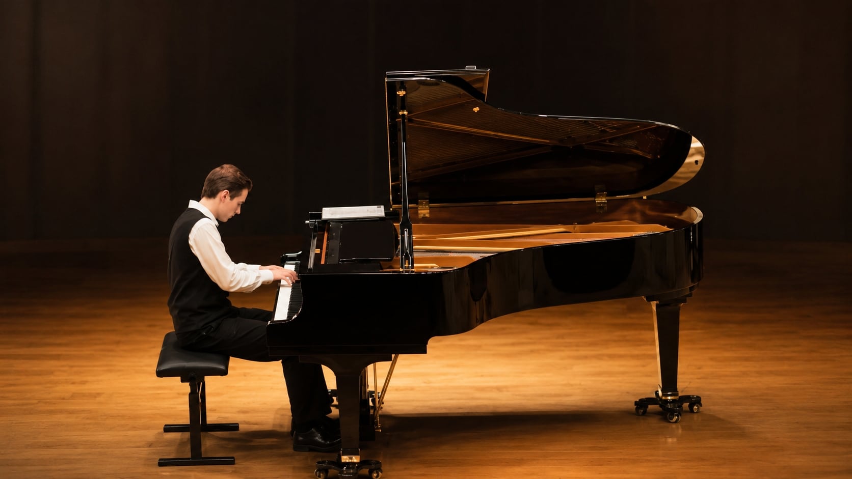 Piano, partition et métronome dans un salon de musique